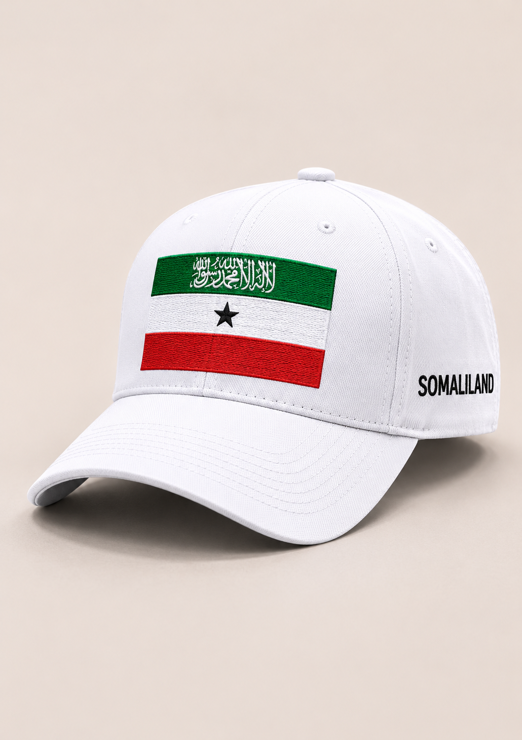 Somaliland Flag Premium Baseball Cap – White