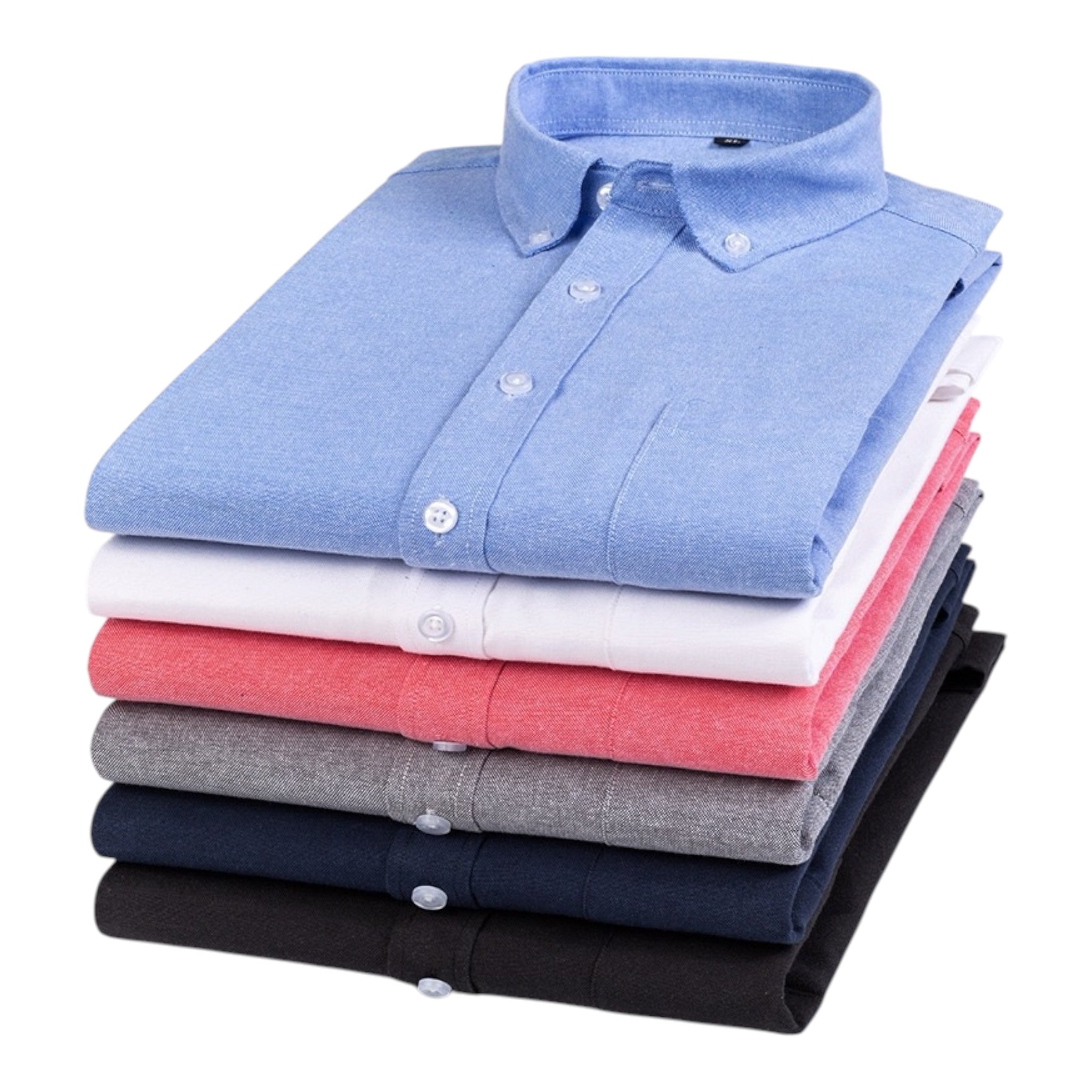 6-Pack Men’s Oxford Long Sleeve Shirts
